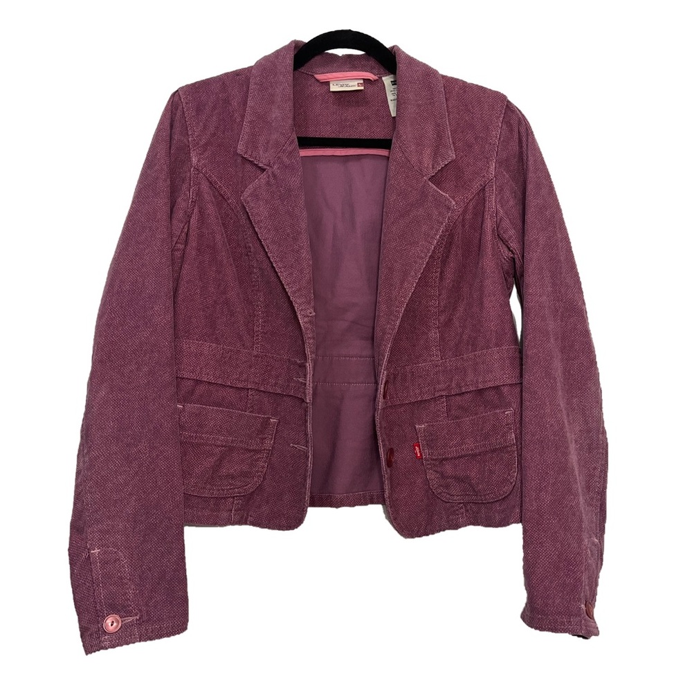 Vintage Y2K Levis purple corduroy blazer Gilmore Girls size M